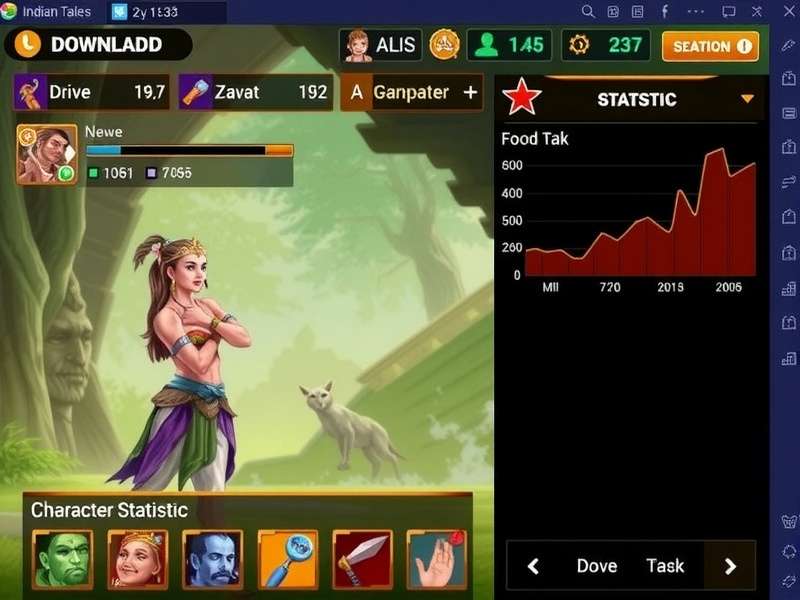 Anise Legends Indian Tales character customization interface
